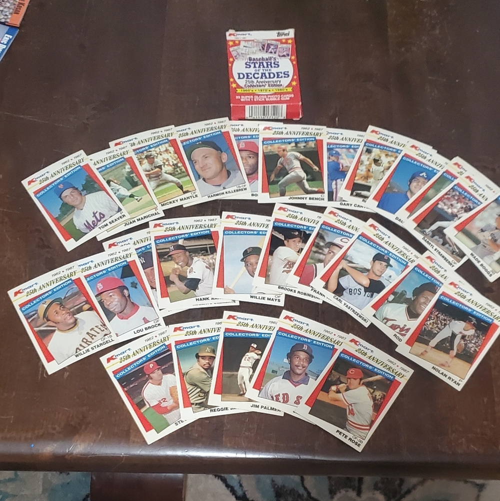 Topps 25th Aniversary Vintage Baseball Card Set - 1962 - 1987 And More..